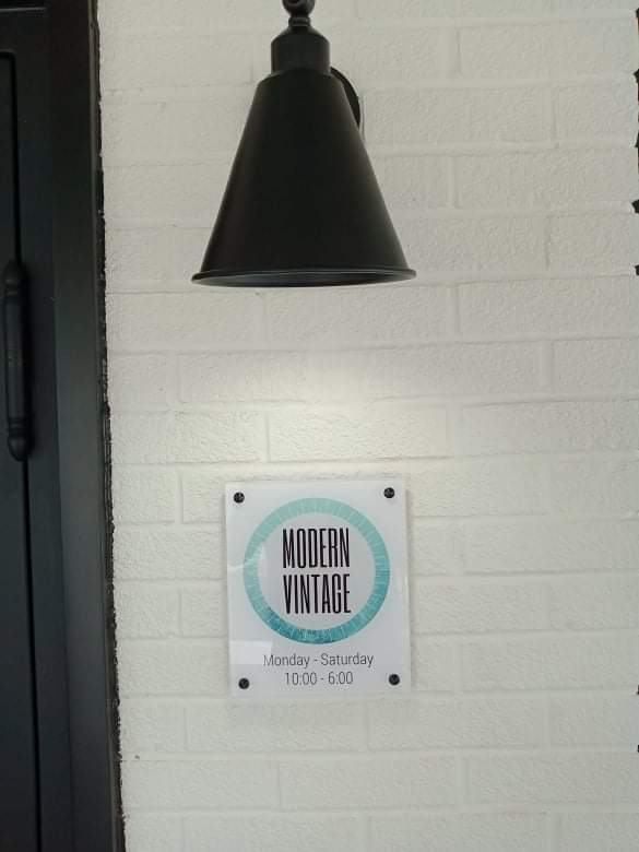 Acrylic lobby sign